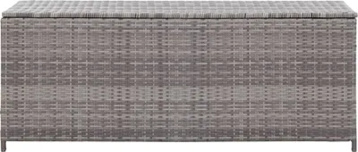 Produktbild von vidaXL Záhradný box na vankúše sivý 120x50x60 cm polyratan