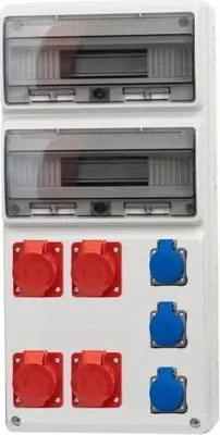Immagine prodotto di Quadro di distribuzione LEGATO - 32M 3x16A/5P, 32A/5P, 3x230V IP44