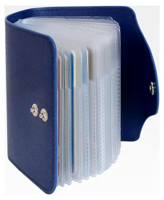 Produktbild von Kreditkartenetui für Damen und Herren - 40 Karten (Blau)