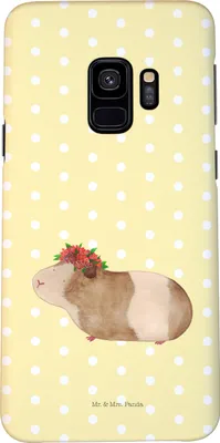 Produktbild von Mr. & Mrs. Panda Samsung Galaxy S9 Handyhülle Meerschweinchen Weisheit - Gelb Pastell - Geschenk, Motivation, Spruch, Hülle, Handy Schutzhülle, Case, Lustige Sprüche