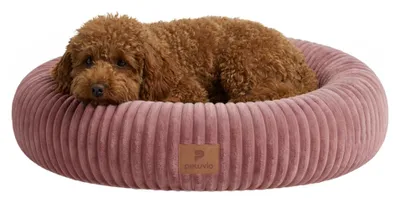 Produktbild von Peluvio Koya Hundebett Rund mit Hohem Rand, Orthopädisches