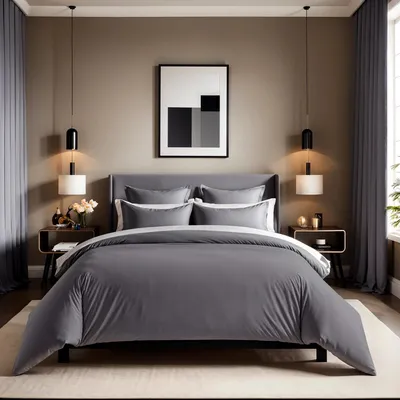 Produktbild von L'Essentiel Linge de Maison, Tonne Grise - 68, Ranforce Einzelbettbezug (FR), 100 % BAUMWOLLE RANFORCE, Grau,  140 x 200 cm