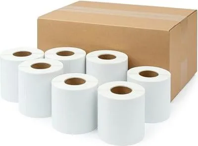 Produktbild von Selbstklebende Thermetiketten 100 x 150 mm, kleine Rolle mit 4200 Stück
