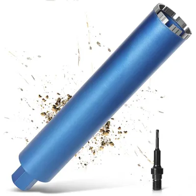 Produktbild von L460mm Ø82mm Diamantbohrkrone, 1 1/4" Kernbohrer mit SDS Plus für Kernbohrgerät, 10mm Bohrkrone, Nass-/Trocken Kernlochbohrer für Beton/Mauerwerk