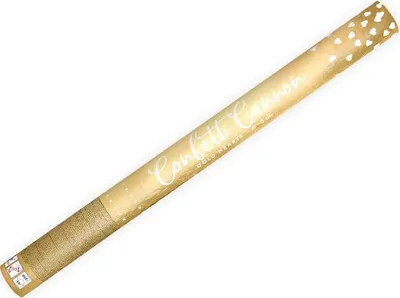 Zdjęcie produktu dla konfetti tuba ze złotymi sercami 60szt. TUKHR60-019M