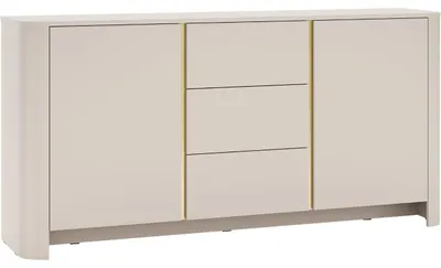 Produktbild von Kommode MODUGNO 03, kaschmir, 84x168x39cm (HxBxT), mit PUSH-TO-OPEN und Vollauszug