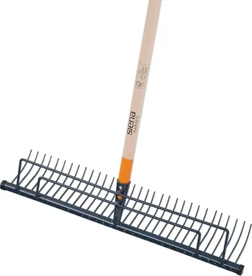 Produktbild von Rasenrechen anthrazit 60 cm mit Stiel Esche 100%