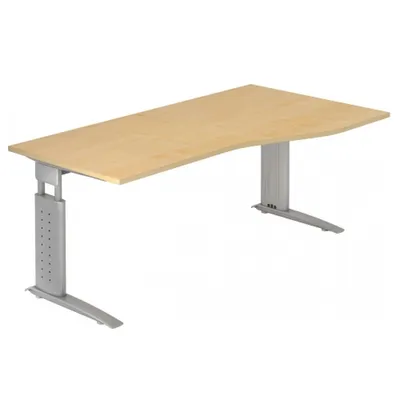Produktbild von UNDA 18 S - 180 x 100 Ahorn/Silber höhenverstellbar