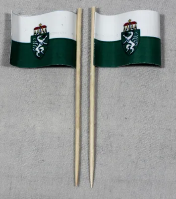 Produktbild von Party-Picker Flagge Steiermark Österreich Papierfähnchen in Spitzenqualität 25 Stück Beutel