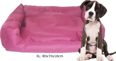 Produktbild von Hundebett TB5022XL rot Hundekorb Hundekissen Hundesofa Tierbett Katzenbett