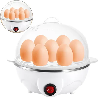 Produktbild von Eierkocher, Elektrischer Eierkocher Multifunktionaler, Mini-Eierkocher, Dampfgarer Wilderer für den Küchengebrauch, 14,5x12,5cm (220 V)