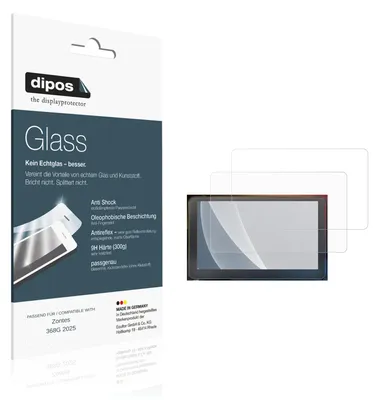 Produktbild von 2x Schutzfolie für Zontes 368G 2025 matt - Anti-Shock 9H Folie dipos Glass Kunststoffglas