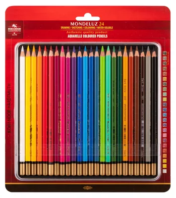 Produktbild von Aquarell- Buntstifte 24er Set im Metalletui