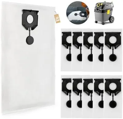 Produktbild von 10 Stš¹ck fš¹r K?rcher NT 30/1 Staubbeutel fš¹r K?rcher NT 40/1/NT 50/1 Staubbeutel Ersatz Nass Trockensauger Staubsaugerbeutel Staubsauger Zubeh?r (2.889-154.0)