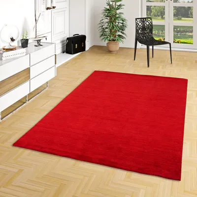 Produktbild von Natur Teppich Indo Gabbeh Ella Rot, Größe:90x160 cm