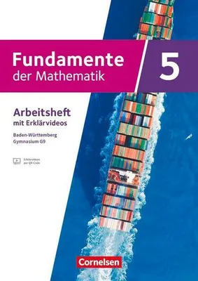 Obrázok produktu pre Fundamente der Mathematik 5. Schuljahr - Ausgabe Baden-Württemberg ab 2025 - Arbeitsheft zum Schulbuch mit Erklärfilmen