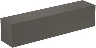 Produktbild von Schubladenfront CONCA ob li für WTU 1180x267mm anthrazit matt anthrazit matt