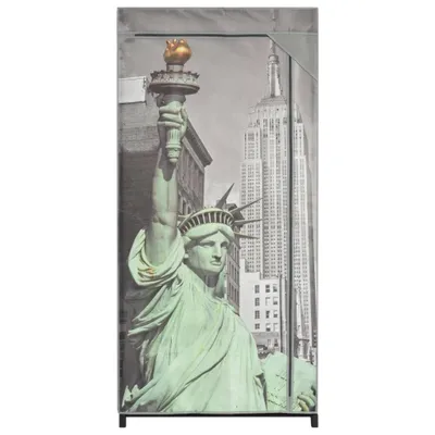 Produktbild von "Winter Sale" Kleiderschränke - Grau Kleiderschrank 75×45×160cm New York Stoff DE6085483