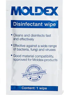 Produktbild von MOLDEX Reinigungstücher 9981 – Desinfektionstücher für Masken & Gehörschutz – Materialschonend