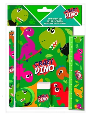 Produktbild von Crazy Dino Schreibset 5-teilig
