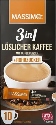 Obrázok produktu pre Massimo 3 v 1 Café Trstinový cukor (16 x 170 g)