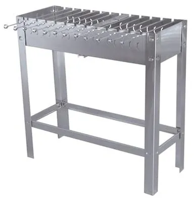 Immagine prodotto di METRO PROFESSIONAL, barbecue a carbone, 78 x 29 cm, acciaio inossidabile, colore argento