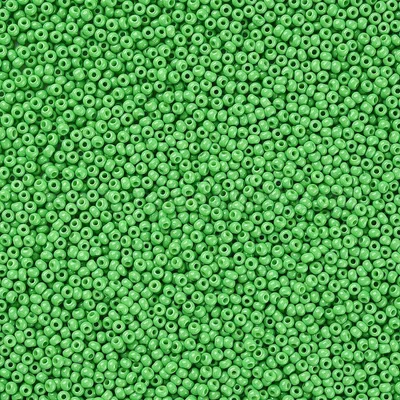 50g Rocailles Glasperlen ca. 2,3x1,5mm 1mm Bohrung Perlen Schmuck hellgrün