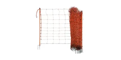 Produktbild von OviNet 90 cm, single prong, orange, red posts, electrif, 50 m