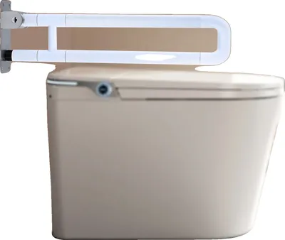 Obrázek produktu pro Bezpečnostní madlo v koupelně, konstrukce z nerezové oceli, nosnost 500 liber, prostorově úsporný skládací design