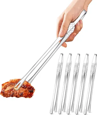 Obrázok produktu pre Kuchynské kliešte 28 cm, 6 kusov, nehrdzavejúca oceľ, na varenie