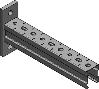 Obrázok produktu pre MEFA konzola Stex 35/42, L= 300 mm doska pozdĺžne gvz, 1 ks.