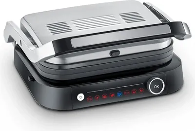 Produktbild von SEVERIN Kontaktgrill SEVINI Pro KG 2395  aus Edelstahl, schwarzsilber Kontaktgrill Klapptoaster Grillplatte Sandwich Maker