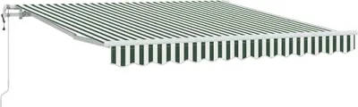 Immagine prodotto di Tenda da sole elettrica estensibile vidaXL, verde e bianco, 300 x 250 cm