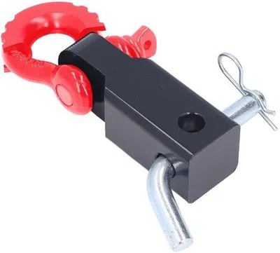 Image de Attelage universel de 2 pouces pour voiture, attelage rouge pour voitures et camions