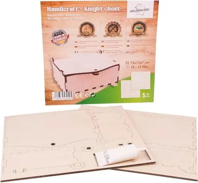 Produktbild von Holztruhe Bausatz – Rittertruhe Blanco aus einheimischer Buche