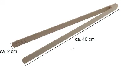 Obrázek produktu pro Grilovací a kuchyňské kleště 40 cm dřevěné