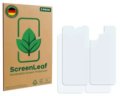 Produktbild von 2x ScreenLeaf Schutzfolie für Fairphone 4 (Display+Rückseite) nachhaltiger Displayschutz Display Schutz Folie Klar Transparent