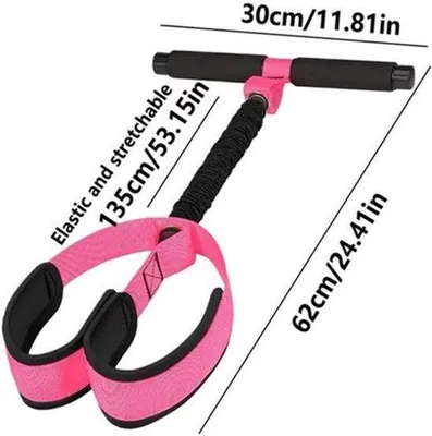 Immagine prodotto di Banda elastica multifunzionale per fitness, ideale per allenare addominali, gambe, braccia, glutei e per esercizi di pilates, colore viola