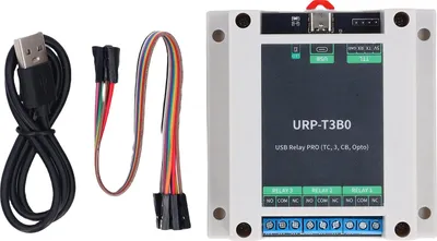 Image de Relais USB, module deTTL 5 V à 3 canaux avec affichage LED sur puce GD32F103C8T6