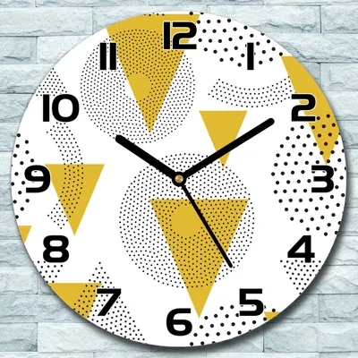 Produktbild von Wanduhr aus Glas Rund fi 30 Abstraktion Quarz Deko Schlafzimmer Büro