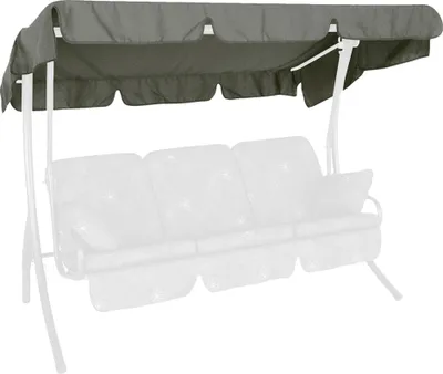 Produktbild von Angerer Hollywoodschaukel Sonnendach 210 x 145 cm Swingtex dunkelgrau