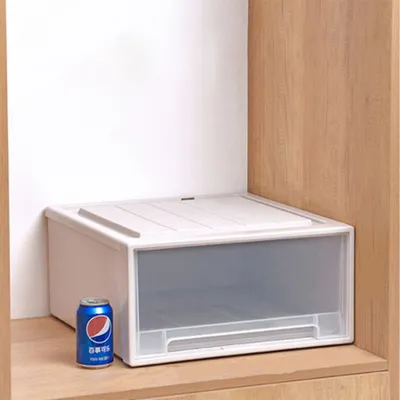 Produktbild von Schubladenbox Aufbewahrungskiste stapelbar Aufbewahrungsbox verschließbar 47*45*23cm