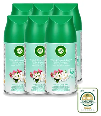 Obrázek produktu pro 6 kusů náplně do osvěžovače vzduchu Air Wick Freshmatic – vůně "Jarní rosa" – 250 ml – balení