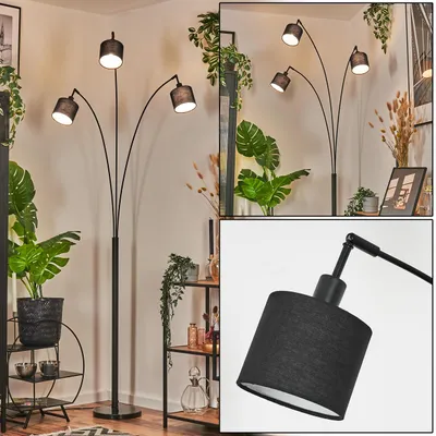 Produktbild von Schiavonea Stehlampe aus Metall/Stoff in Schwarz/Weiß