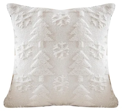 Produktbild von Weihnachts-Plüschkissenbezug 45x45 cm, dekorativer Kissenbezug, Winterkissenbezug für Sofa, Couch, Schlafzimmer, Wohnzimmer, festliche Dekoration |