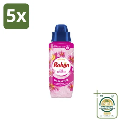Imagen del producto de 5 unidades de Perfume para la ropa Robijn Intense Pink Sensation - 342 ml - Paquete ahorro