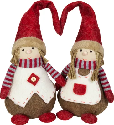 Produktbild von Wichtel 30cm Pärchen, 2er Set Dekofigur Weihnachten