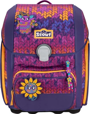 Produktbild von Scout Schulranzen Superflash Genius Set 4-teilig Fantasy violett