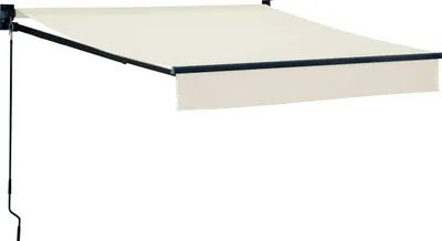 Image de Store banne SAULE 2,5 × 2m - Toile beige et structure grise