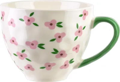 Produktbild von Becher Porzellan Florella Rosa Blumen 11x15x9 rosa 1pc